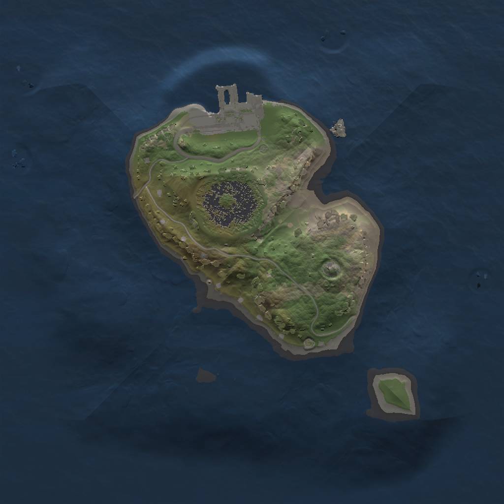 Rust Map: Procedural Map, Size: 1500, Seed: 121738848, 5 Monuments