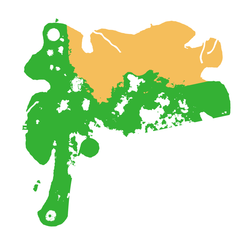 Biome Rust Map: Procedural Map, Size: 3500, Seed: 15858