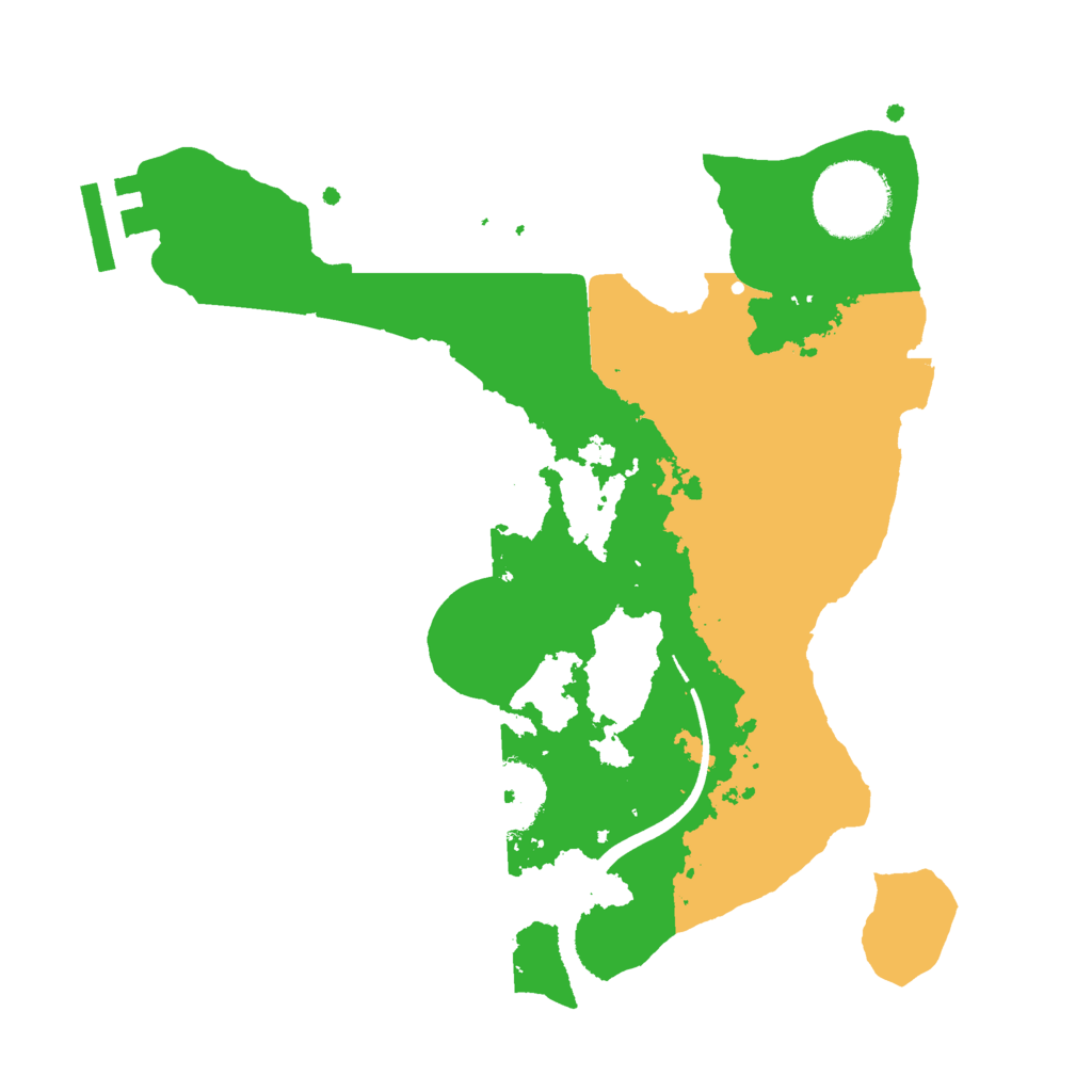 Biome Rust Map: Procedural Map, Size: 2500, Seed: 1248687517