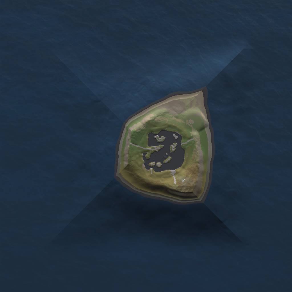 Rust Map: Barren, Size: 1000, Seed: 44444, 3 Monuments