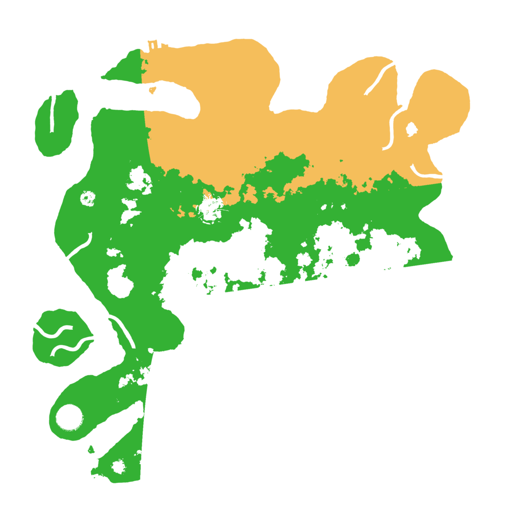 Biome Rust Map: Procedural Map, Size: 3500, Seed: 771400435