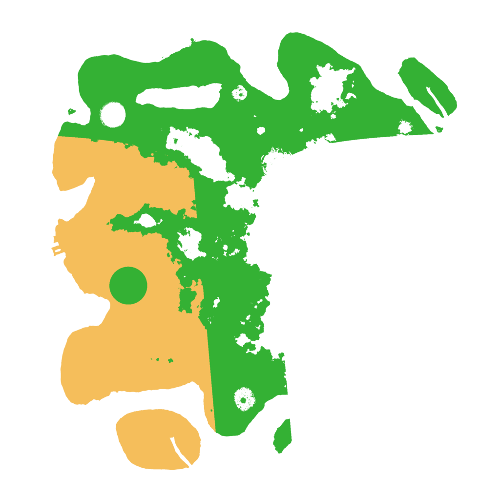 Biome Rust Map: Procedural Map, Size: 3500, Seed: 100554