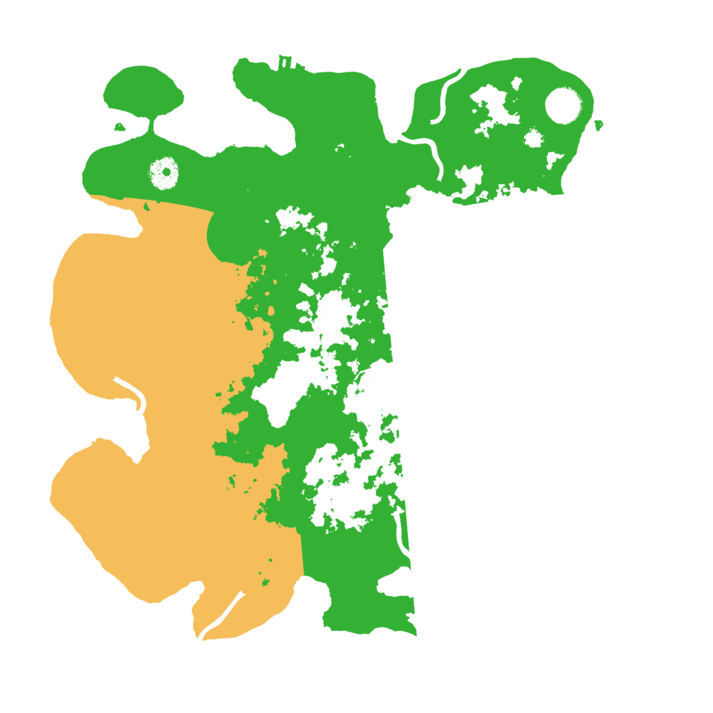 Biome Rust Map: Procedural Map, Size: 3500, Seed: 886053322
