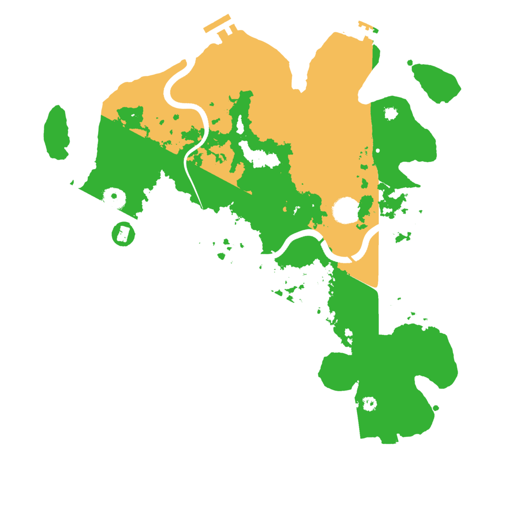 Biome Rust Map: Procedural Map, Size: 3500, Seed: 303750082
