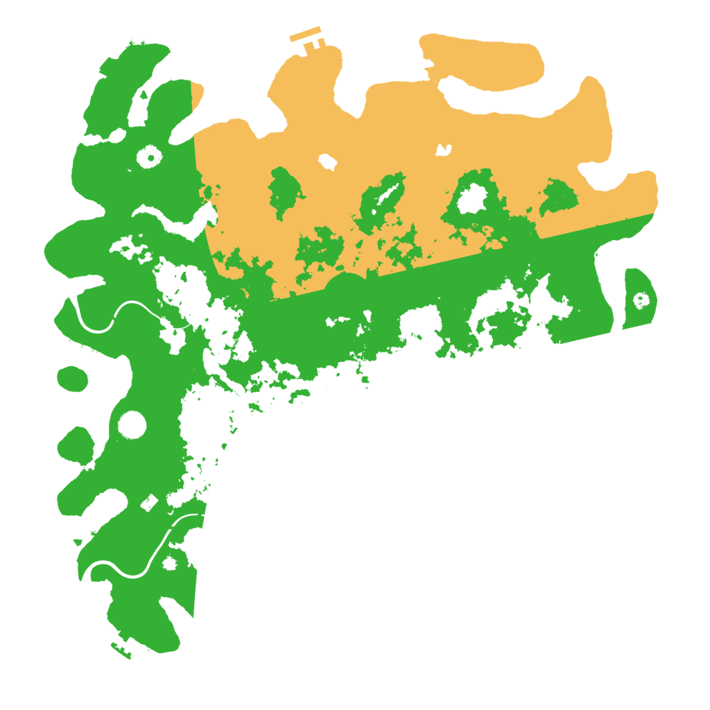 Biome Rust Map: Procedural Map, Size: 4500, Seed: 1754870853