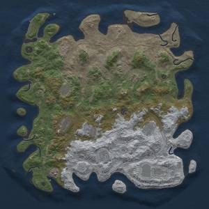 Thumbnail Rust Map: Procedural Map, Size: 4500, Seed: 1754870853, 18 Monuments