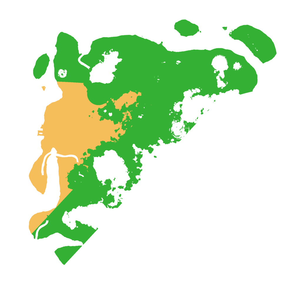 Biome Rust Map: Procedural Map, Size: 3500, Seed: 106856912