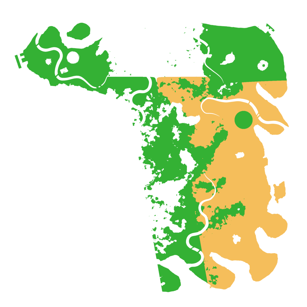 Biome Rust Map: Procedural Map, Size: 4500, Seed: 232795458