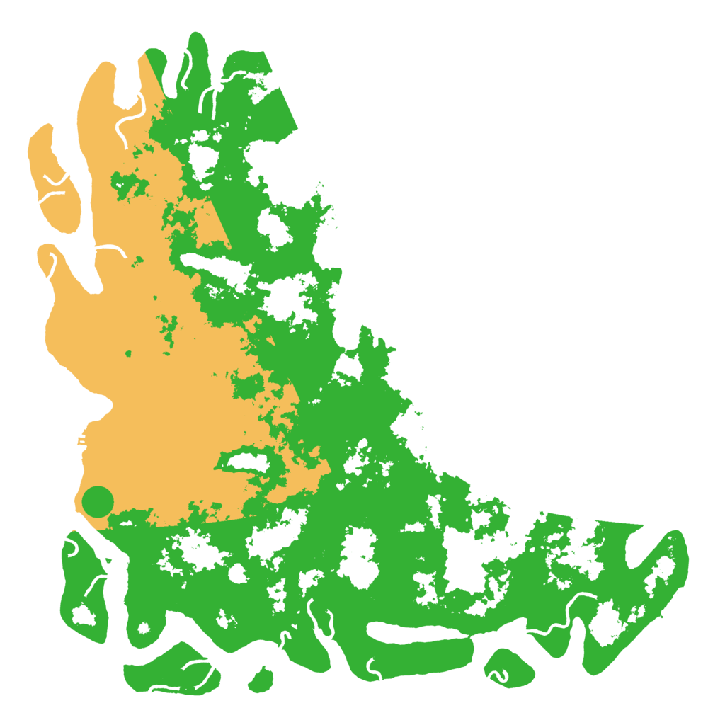 Biome Rust Map: Procedural Map, Size: 6000, Seed: 556992