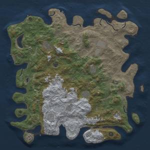 Thumbnail Rust Map: Procedural Map, Size: 4700, Seed: 346423562, 20 Monuments