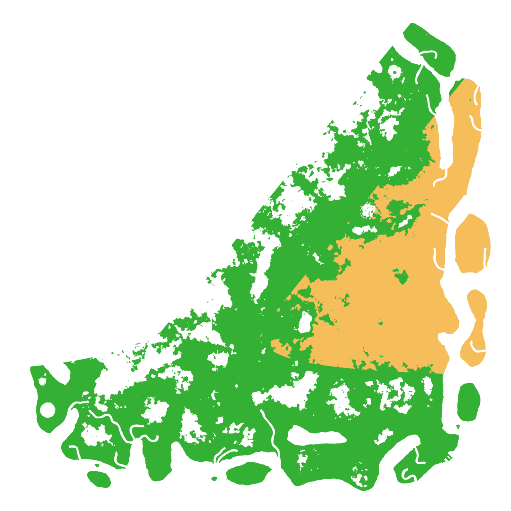 Biome Rust Map: Procedural Map, Size: 6000, Seed: 85