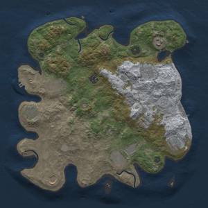 Thumbnail Rust Map: Procedural Map, Size: 3500, Seed: 919369416, 19 Monuments