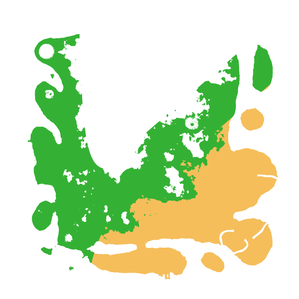 Biome Rust Map: Procedural Map, Size: 3500, Seed: 56786257