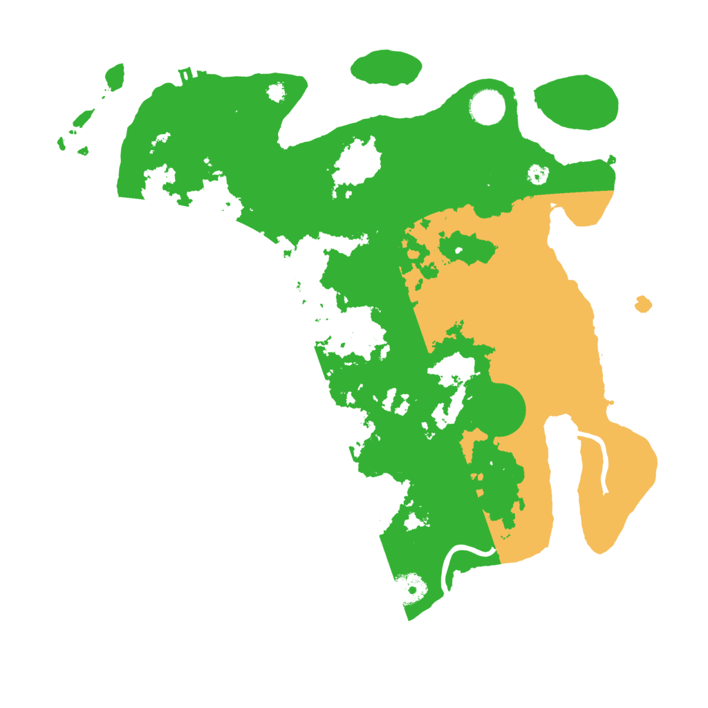 Biome Rust Map: Procedural Map, Size: 3500, Seed: 53540567