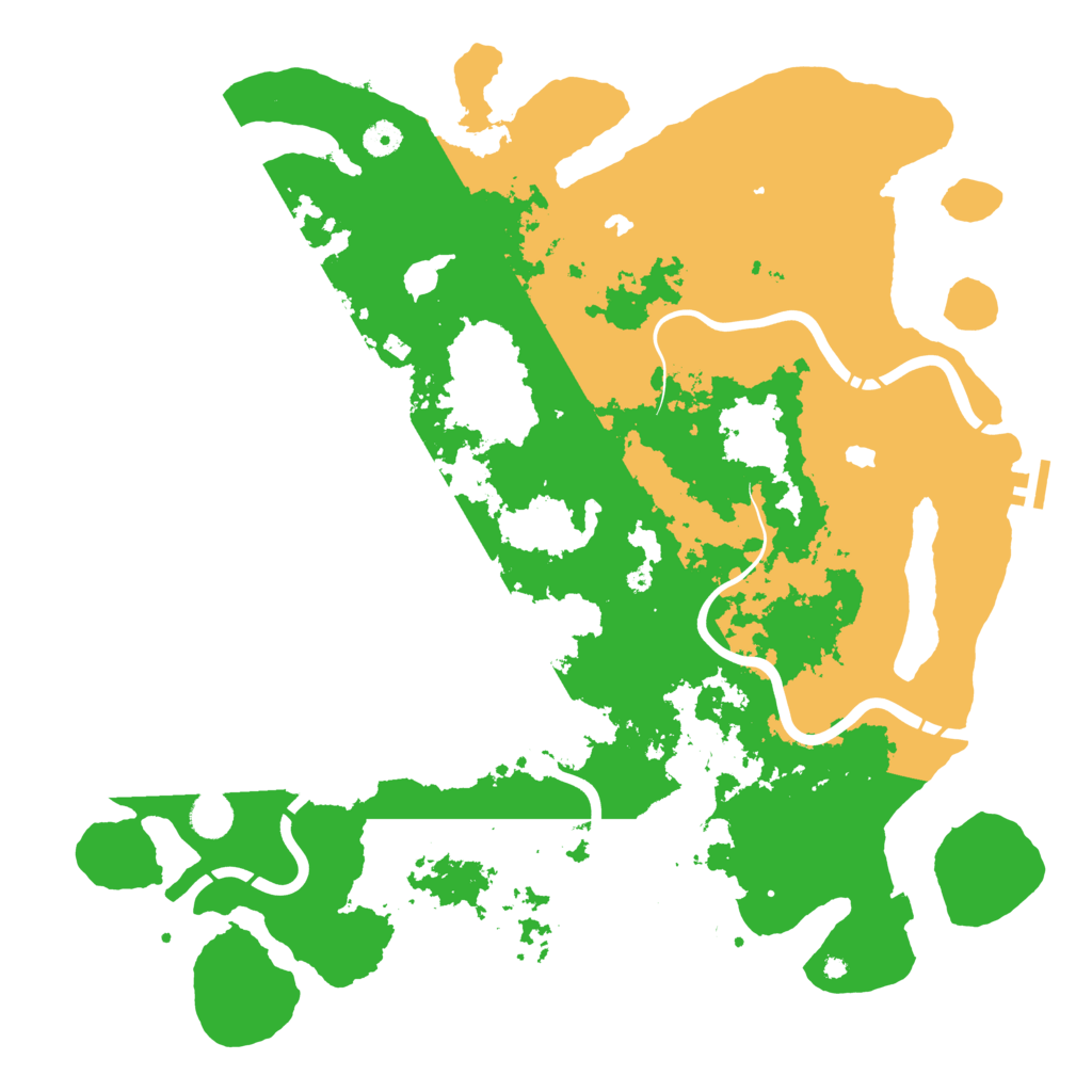 Biome Rust Map: Procedural Map, Size: 4500, Seed: 1055098599