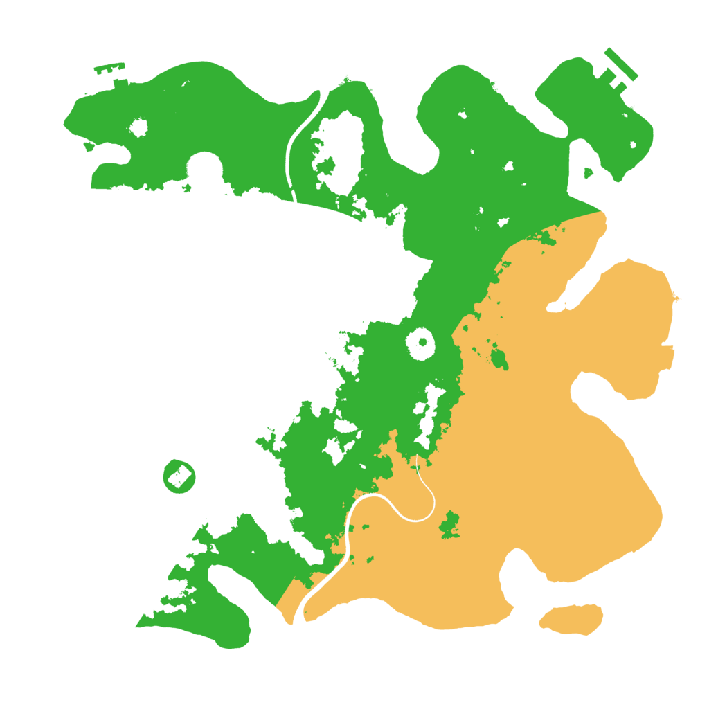 Biome Rust Map: Procedural Map, Size: 3500, Seed: 1768520842