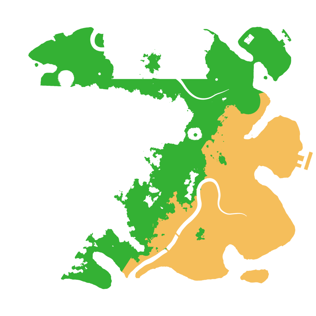 Biome Rust Map: Procedural Map, Size: 3500, Seed: 1768520842