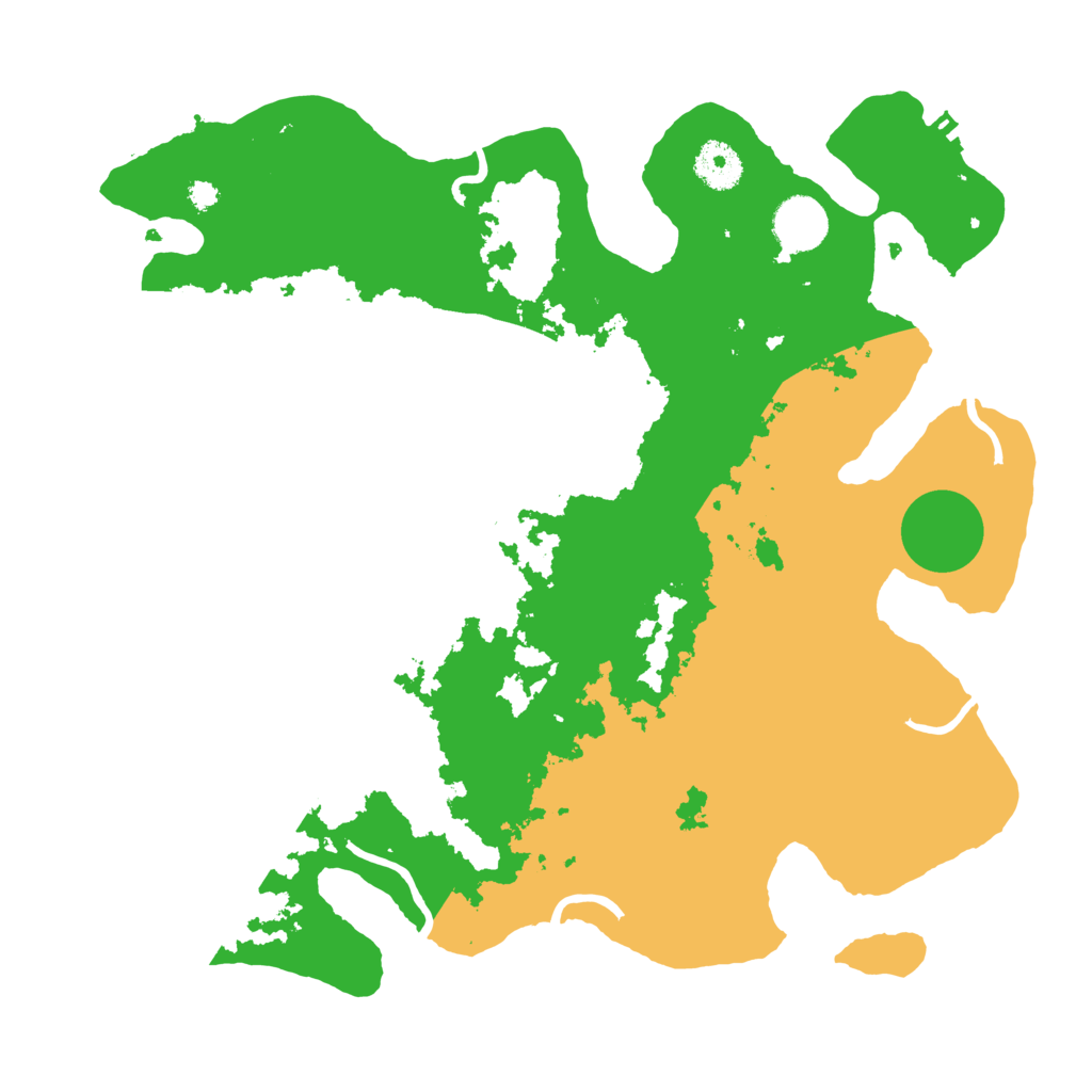 Biome Rust Map: Procedural Map, Size: 3500, Seed: 1768520842