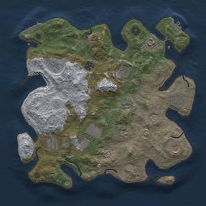 Thumbnail Rust Map: Procedural Map, Size: 3500, Seed: 1768520842, 19 Monuments