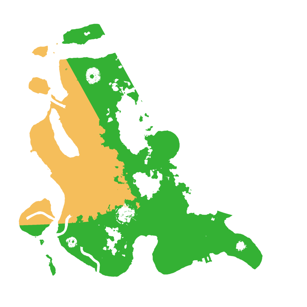 Biome Rust Map: Procedural Map, Size: 3000, Seed: 58668167