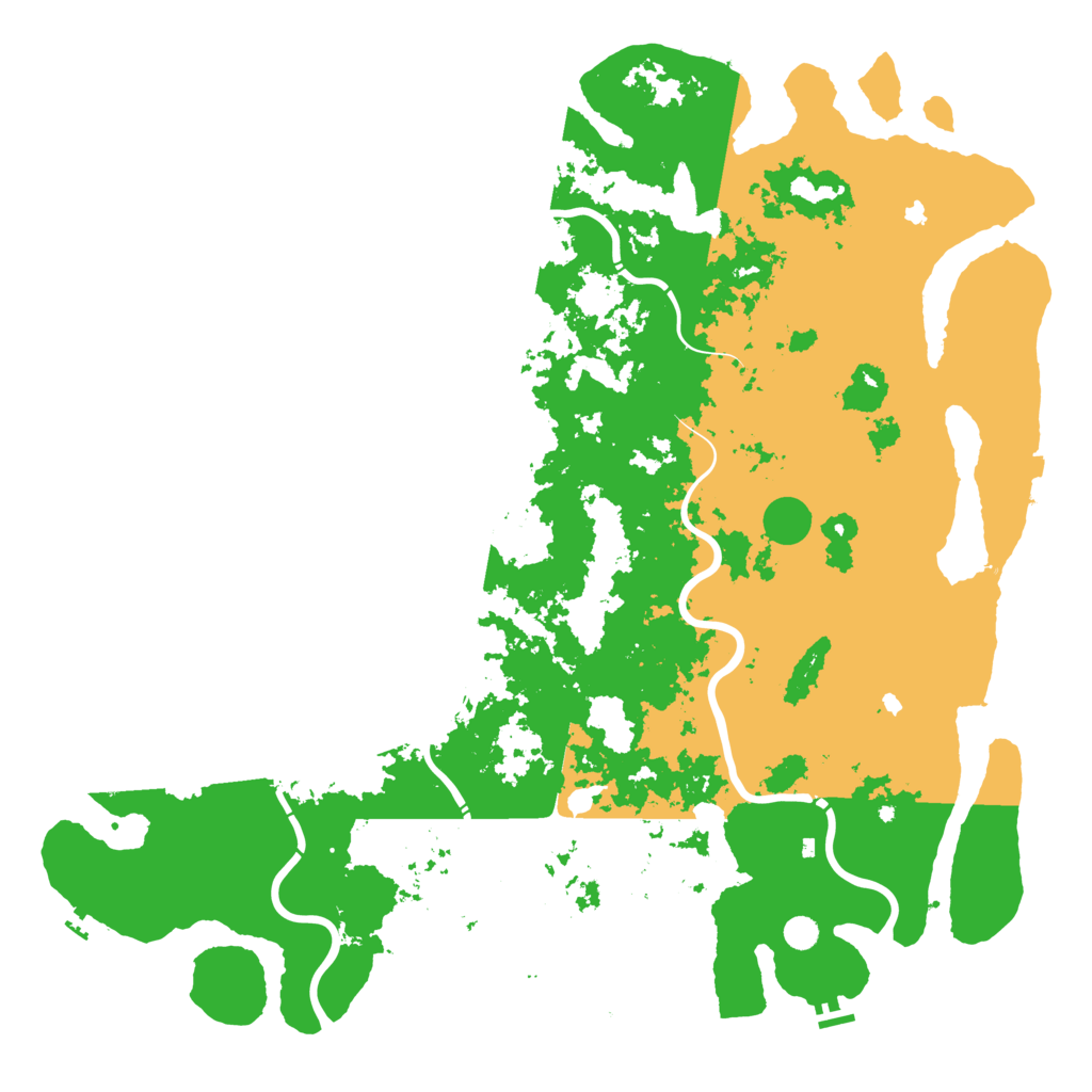 Biome Rust Map: Procedural Map, Size: 6000, Seed: 430138795