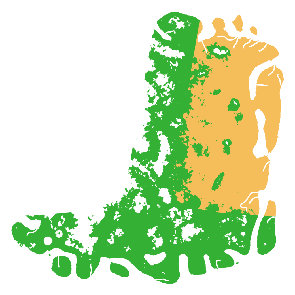 Biome Rust Map: Procedural Map, Size: 6000, Seed: 430138795