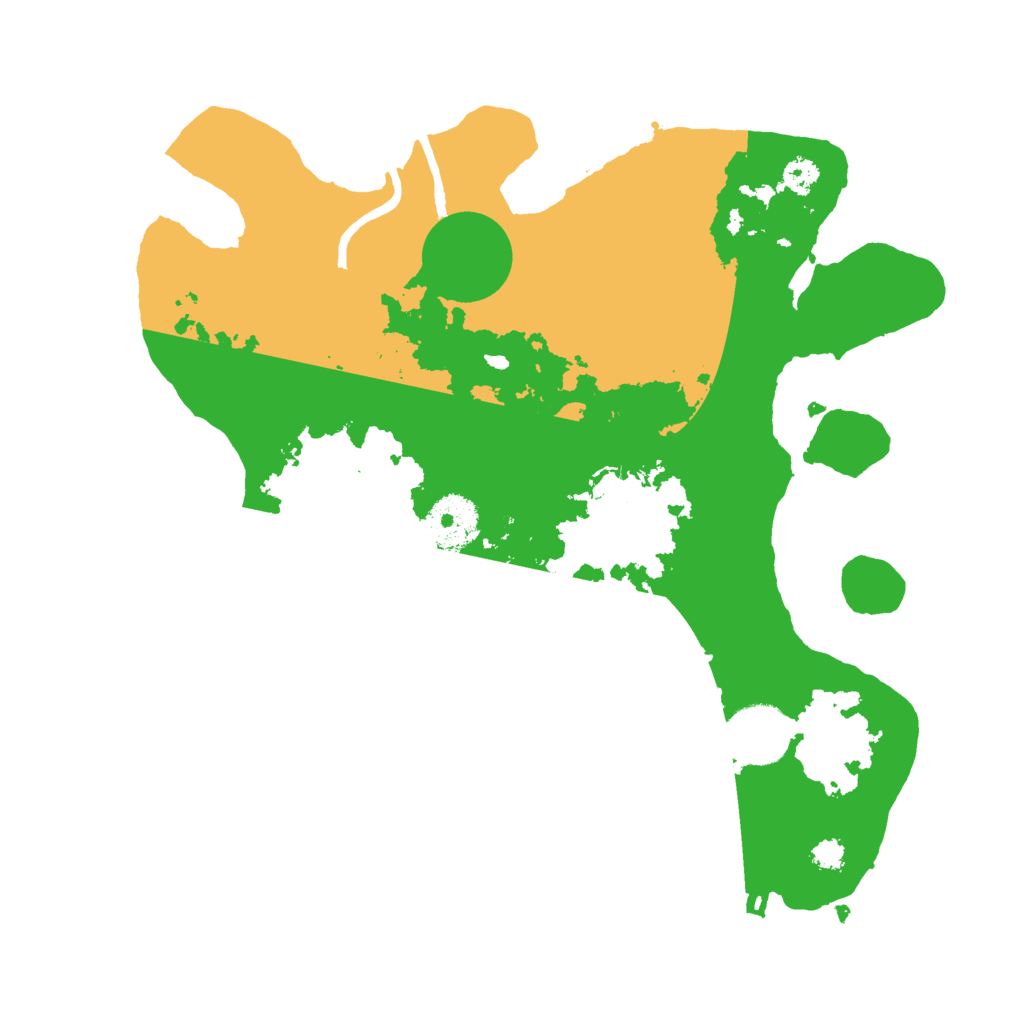 Biome Rust Map: Procedural Map, Size: 3000, Seed: 2910