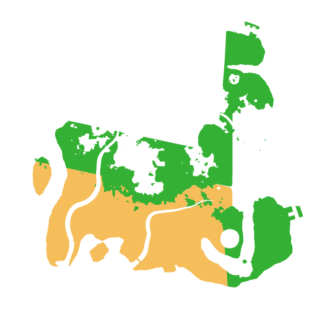 Biome Rust Map: Procedural Map, Size: 3000, Seed: 38584