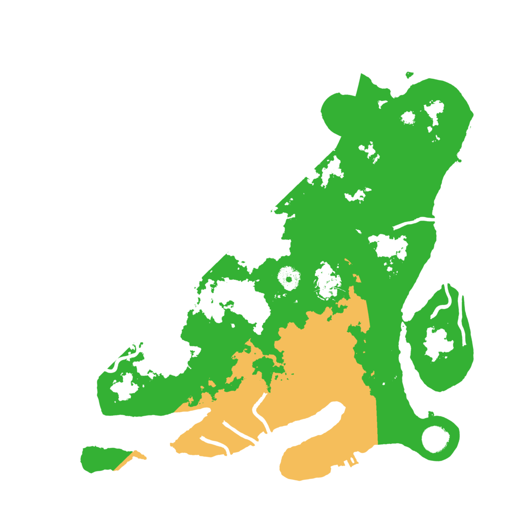 Biome Rust Map: Procedural Map, Size: 3500, Seed: 1113801491