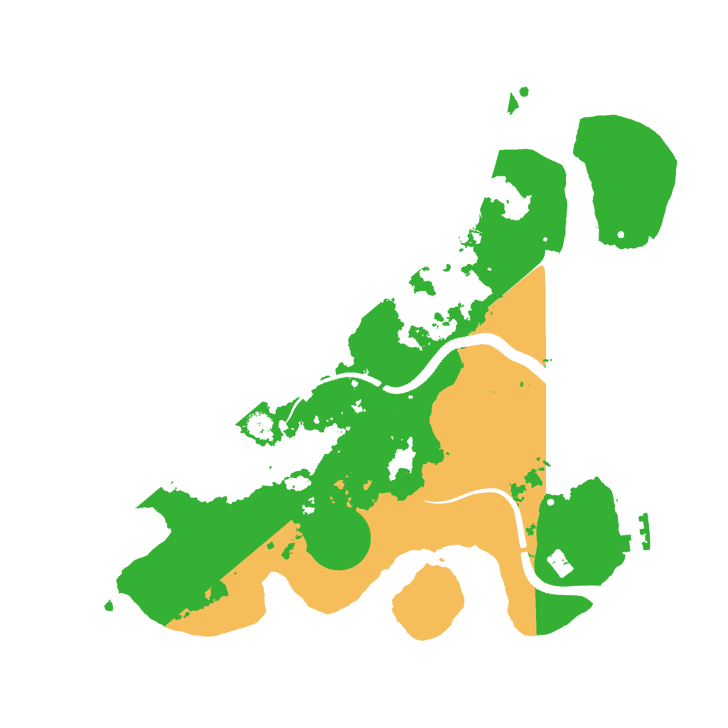 Biome Rust Map: Procedural Map, Size: 3000, Seed: 16971
