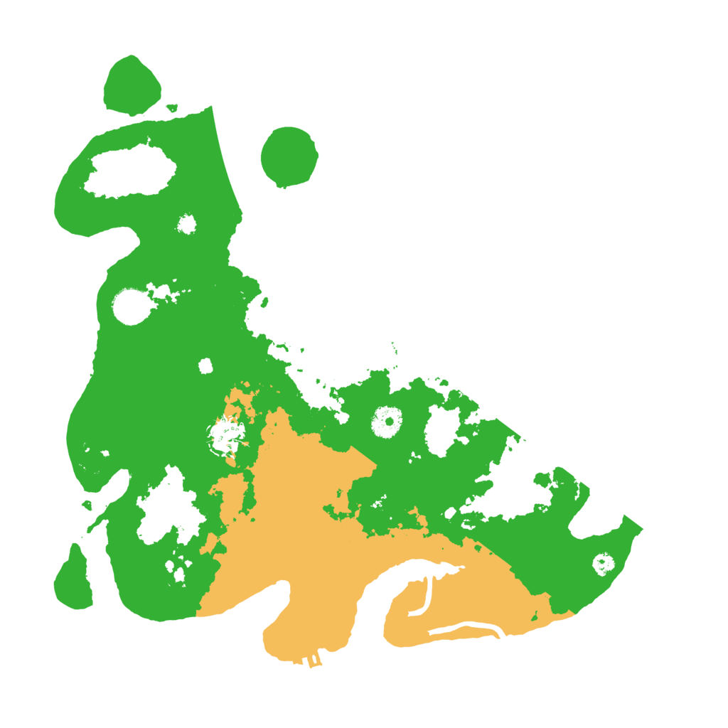 Biome Rust Map: Procedural Map, Size: 3500, Seed: 343282822