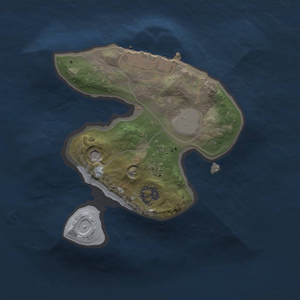 Rust Map: Procedural Map, Size: 1500, Seed: 629484591, 5 Monuments