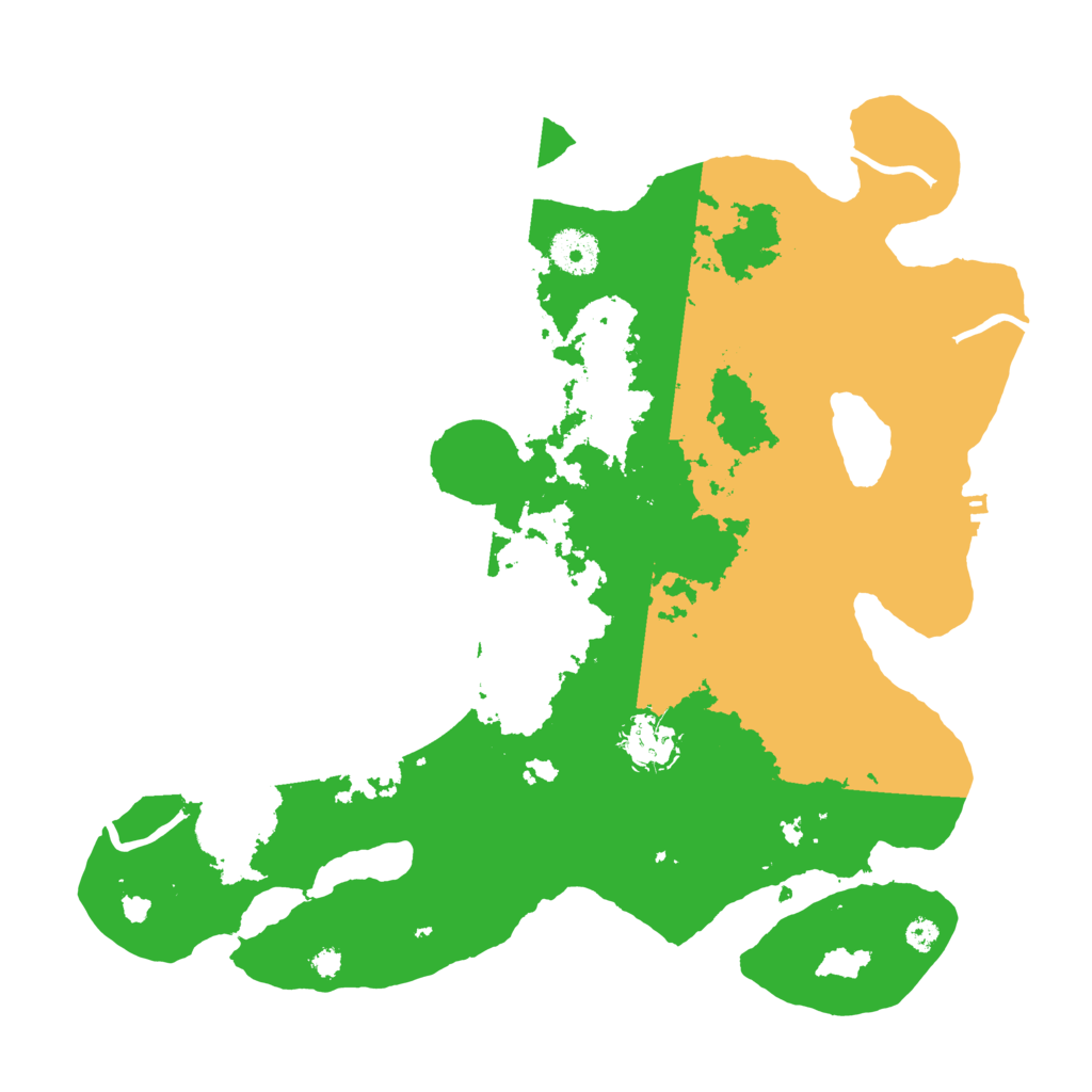 Biome Rust Map: Procedural Map, Size: 3500, Seed: 91657328