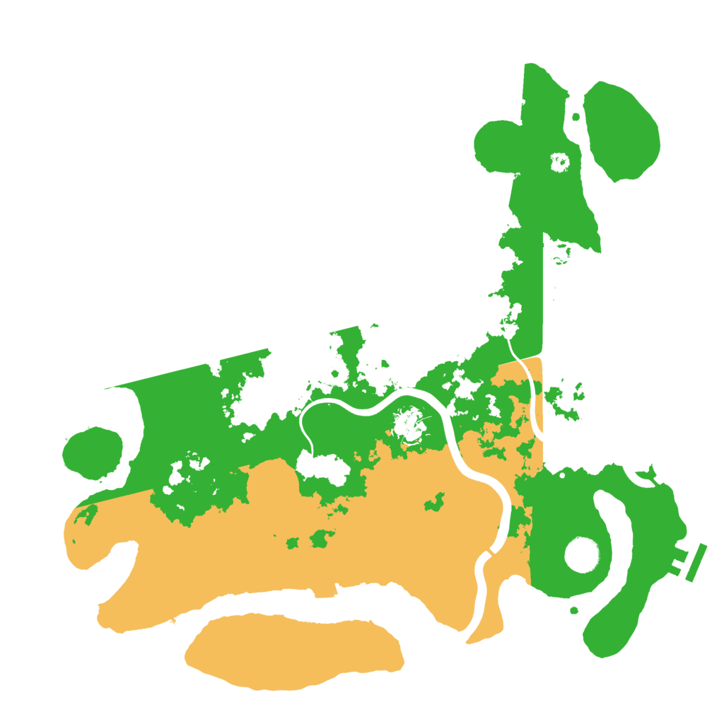 Biome Rust Map: Procedural Map, Size: 3700, Seed: 6546