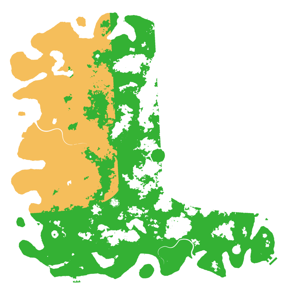 Biome Rust Map: Procedural Map, Size: 6000, Seed: 1579376641