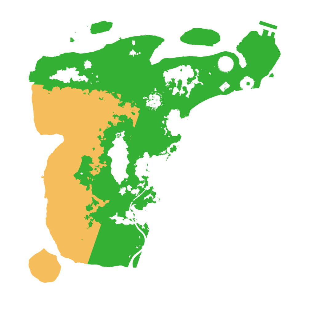Biome Rust Map: Procedural Map, Size: 3500, Seed: 659669932