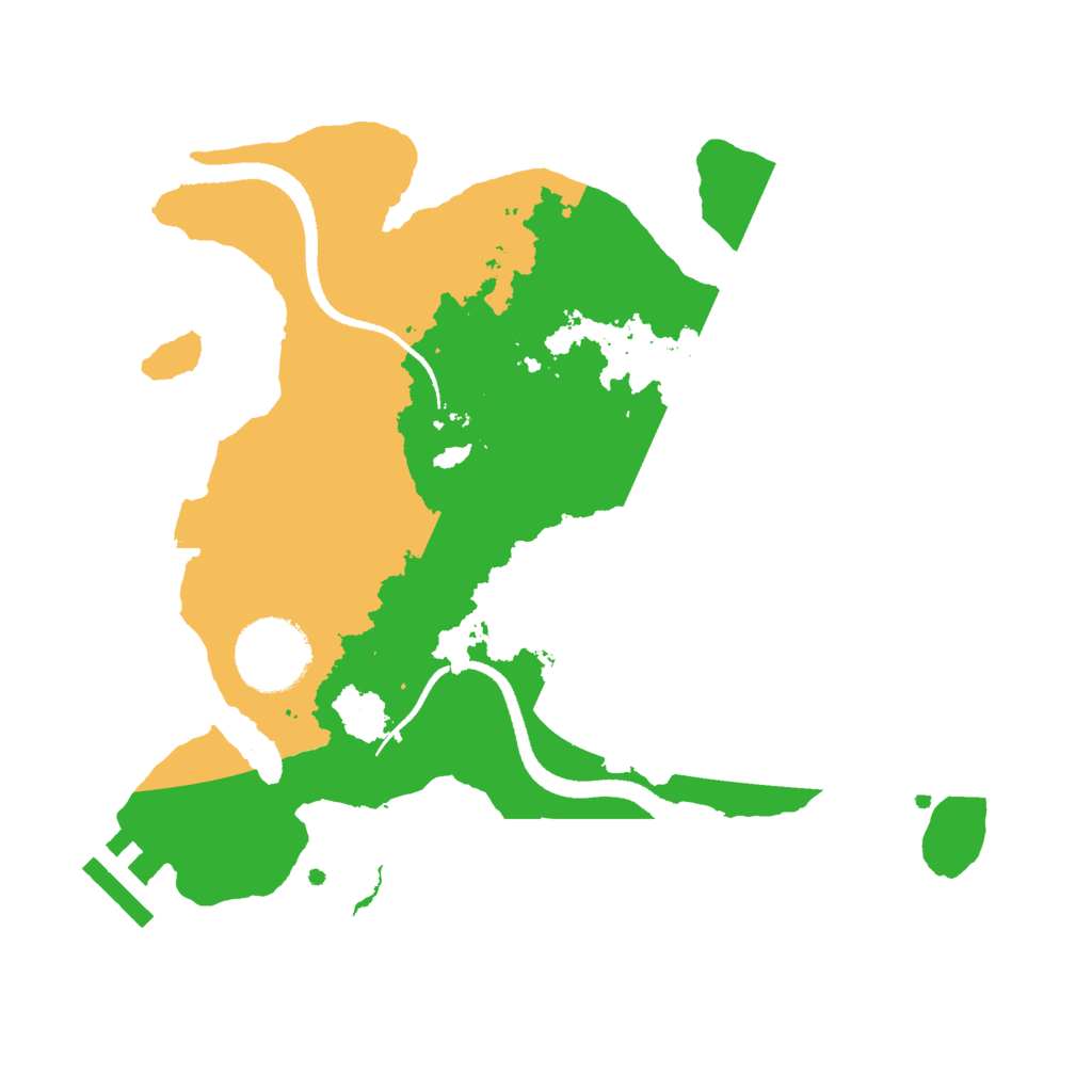 Biome Rust Map: Procedural Map, Size: 2600, Seed: 2432