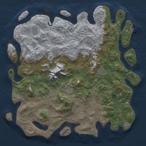 Thumbnail Rust Map: Procedural Map, Size: 5000, Seed: 2654, 20 Monuments