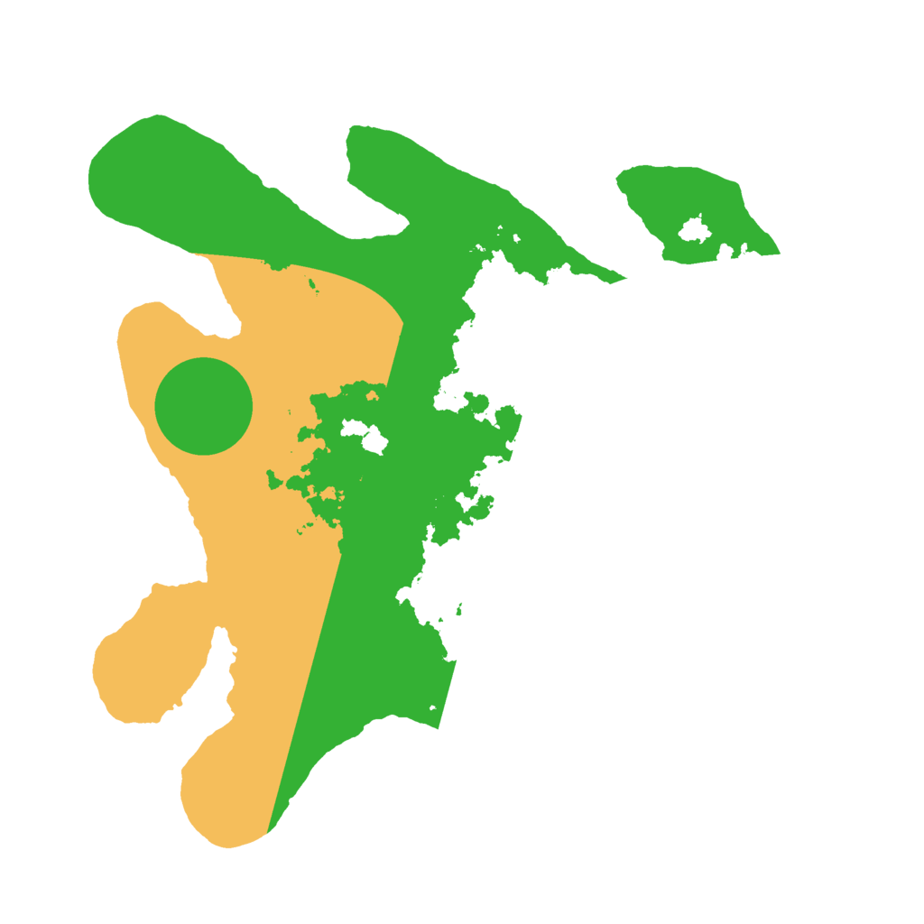 Biome Rust Map: Barren, Size: 2500, Seed: 14