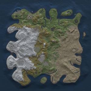 Thumbnail Rust Map: Procedural Map, Size: 3750, Seed: 7547787, 19 Monuments