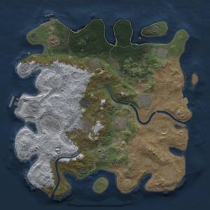 Thumbnail Rust Map: Procedural Map, Size: 3750, Seed: 7547787, 19 Monuments