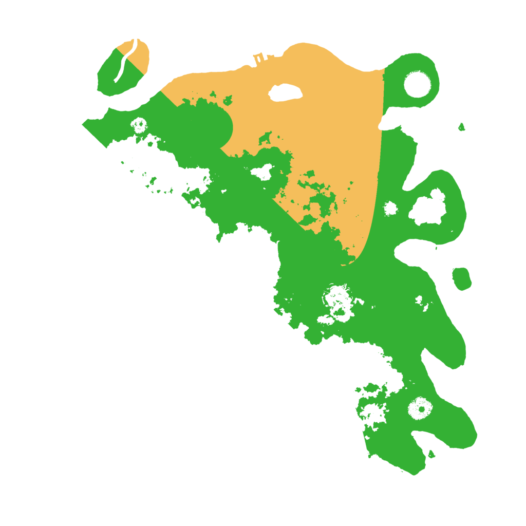 Biome Rust Map: Procedural Map, Size: 3500, Seed: 95820599