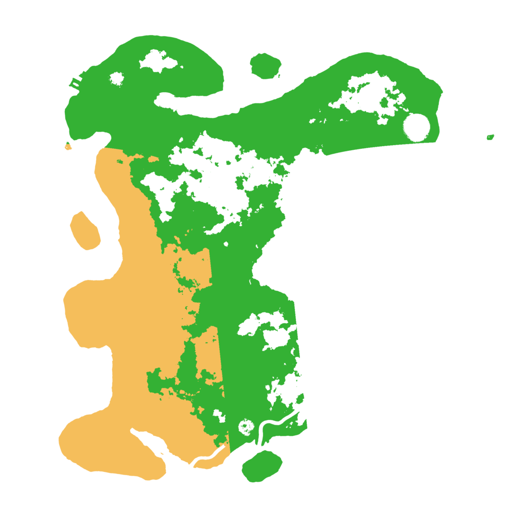 Biome Rust Map: Procedural Map, Size: 3500, Seed: 129887