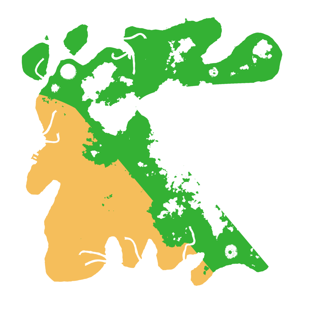 Biome Rust Map: Procedural Map, Size: 3500, Seed: 9693345