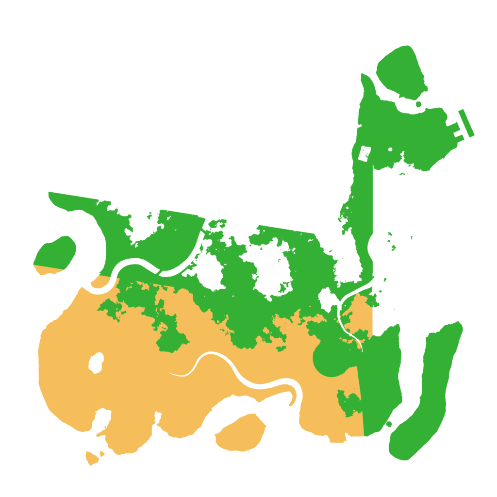 Biome Rust Map: Procedural Map, Size: 3500, Seed: 53460236
