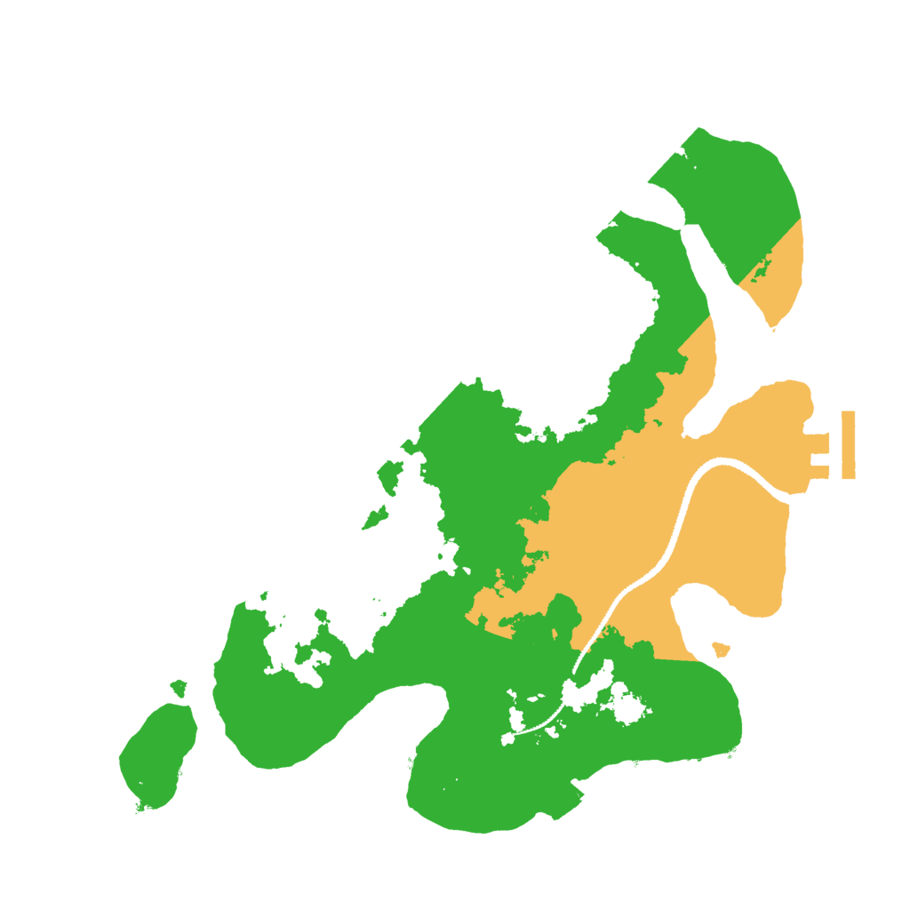 Biome Rust Map: Procedural Map, Size: 2700, Seed: 1693758244