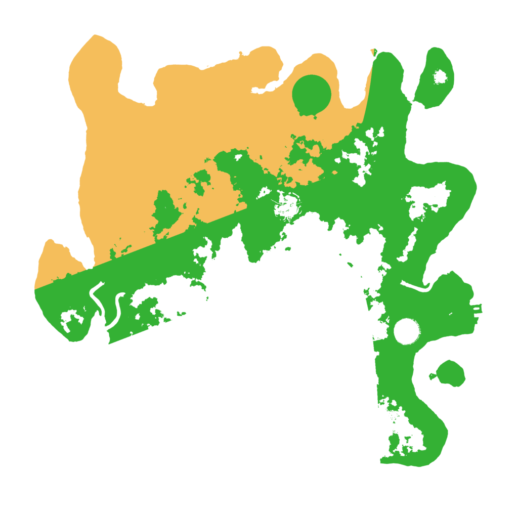 Biome Rust Map: Procedural Map, Size: 3500, Seed: 2666390