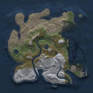 Thumbnail Rust Map: Procedural Map, Size: 3000, Seed: 1177923932, 12 Monuments