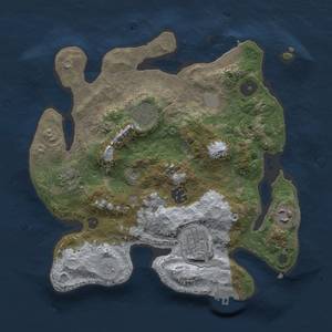 Thumbnail Rust Map: Procedural Map, Size: 3000, Seed: 1177923932, 14 Monuments