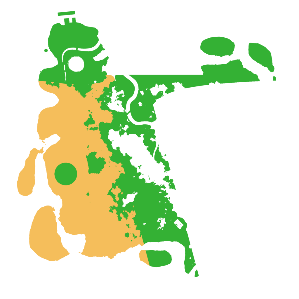Biome Rust Map: Procedural Map, Size: 3500, Seed: 83131473